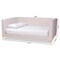 Baxton Studio Oksana Modern Glam and Luxe Light Pink Velvet Fabric and Gold Finished Queen Size Daybed 174-10986-Zoro - alternate 8